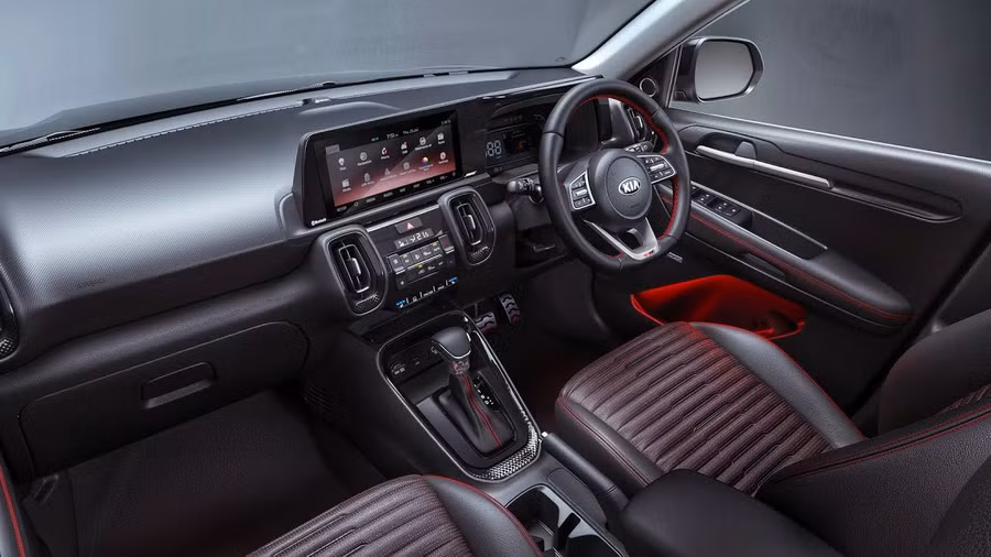 Nội thất KIA Sonet thiết kế bắt mắt không kém mẫu xe đàn anh Seltos