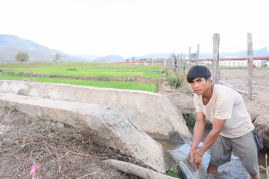  Huyện Chư Sê quan tâm sửa chữa và kiên cố hóa hệ thống kênh mương. Ảnh: Minh Nguyễn