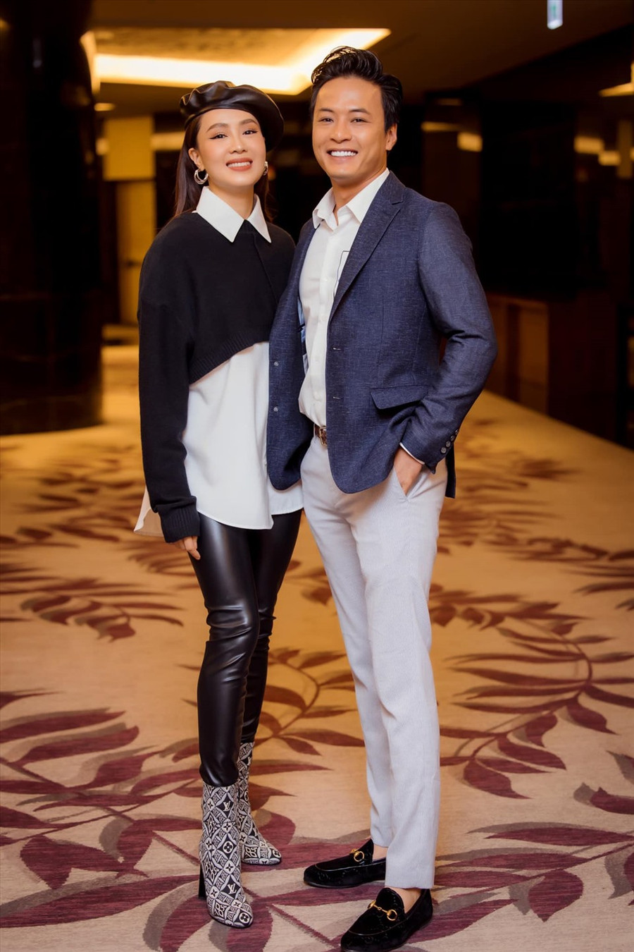 Ngoại hình xứng đôi của cặp diễn viên Hồng Đăng - Hồng Diễm. Ảnh: FBNV.