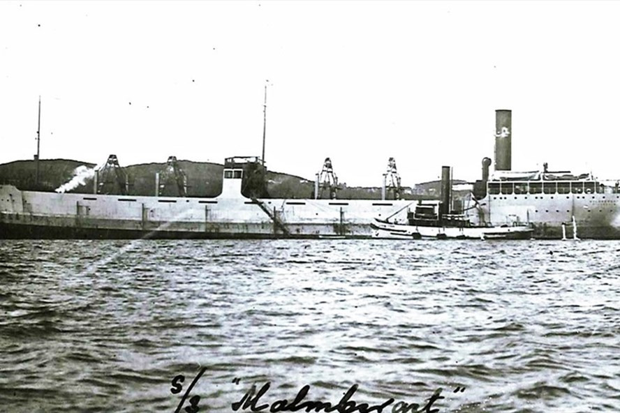  Tàu DS Malmberget mất tích trong một cơn bão năm 1913. Ảnh: Cơ quan Địa chính và Bản đồ Na Uy