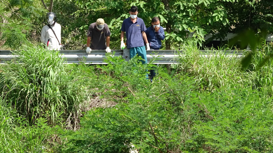 Thi thể một người đàn ông đang trong quá trình phân huỷ nặng được phát hiện trong làng ĐH Quốc gia TP.HCM - Ảnh: Trần Duy Khánh Thi thể một người đàn ông đang trong quá trình phân huỷ nặng được phát hiện trong làng ĐH Quốc gia TP.HCM - Ảnh: Trần Duy Khánh