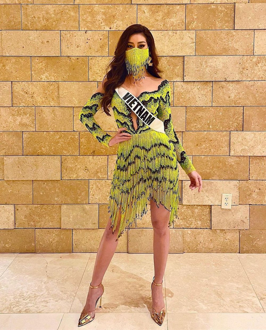 Khánh Vân biến hóa bất ngờ với bộ trang phục lấy từ ruộng bậc thang.