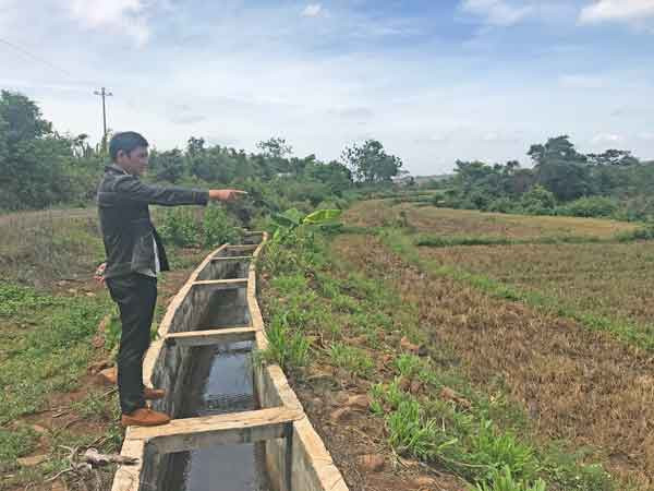 Hạ tầng thủy lợi đã được kiên cố hóa tại xã Kông Htok