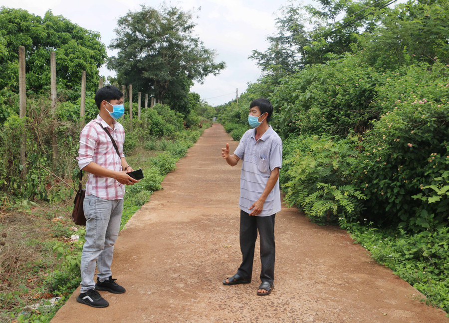 Các tuyến đường liên thôn ở xã Ia Dreng (huyện Chư Pưh) đều được bê tông hóa. Ảnh: Quang Tấn