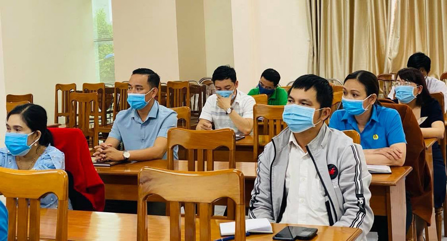  Các học viên tham gia tại lớp tập huấn. Ảnh: Hà Phương