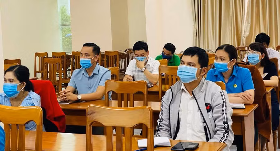  Các học viên tham gia tại lớp tập huấn. Ảnh: Hà Phương