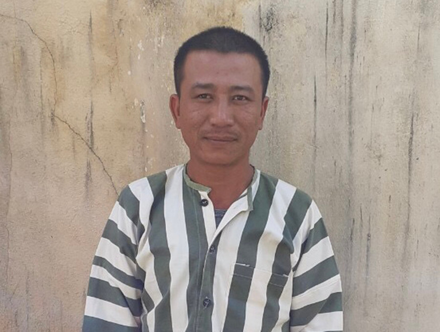 Đối tượng Nguyễn Văn Long tại cơ quan Công an. Ảnh: Văn Ngọc Đối tượng Long tại cơ quan Công an. Ảnh: Văn Ngọc