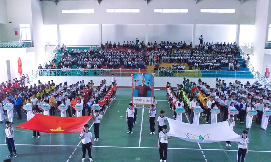 Quang cảnh lễ khai mạc. Ảnh: Hồng Thi