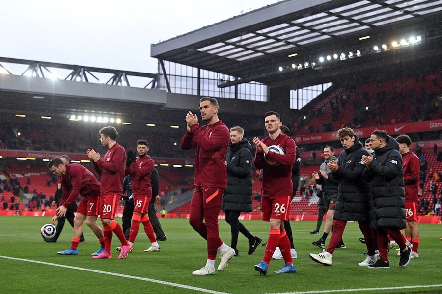 Liverpool đoạt được vị trí tốp 4 ở vòng cuối Ngoại hạng Anh. Ảnh: AFP Liverpool đoạt được vị trí tốp 4 ở vòng cuối Ngoại hạng Anh. Ảnh: AFP