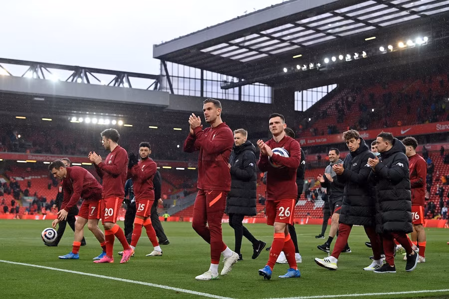 Liverpool đoạt được vị trí tốp 4 ở vòng cuối Ngoại hạng Anh. Ảnh: AFP
