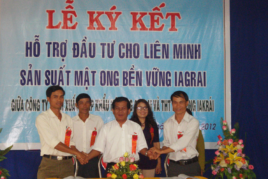 Hợp phần liên minh sản xuất giữa nông dân và doanh nghiệp. Ảnh: N.D Hợp phần liên minh sản xuất giữa nông dân và doanh nghiệp. Ảnh: N.D