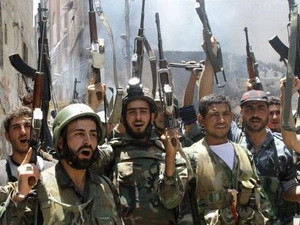 Quân chính phủ Syria tại thị trấn chiến lược Qusayr.