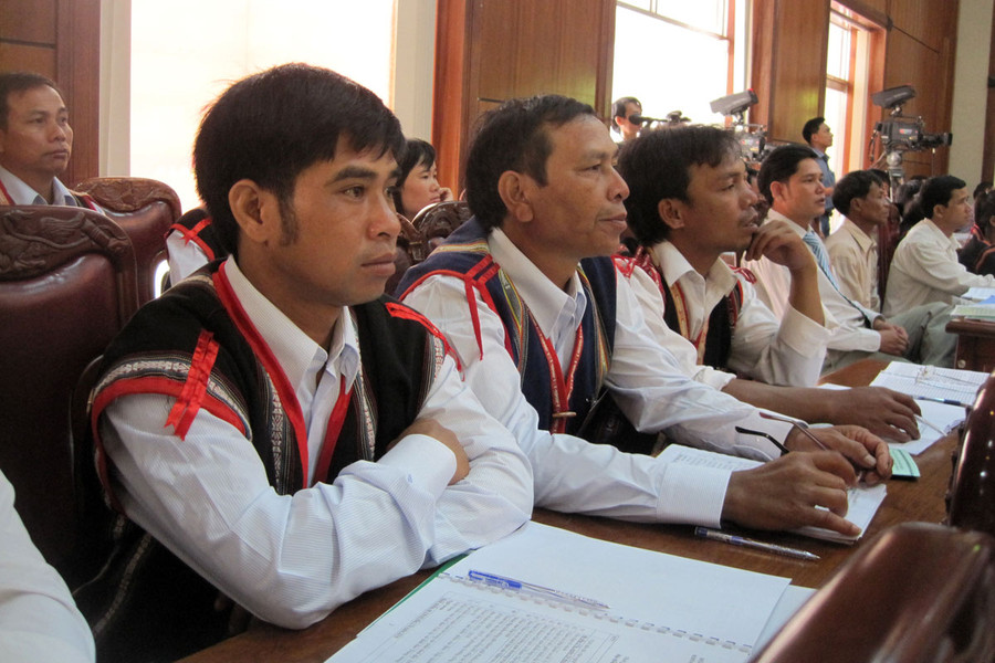 Cán bộ Hội cơ sở tiêu biểu tham dự Đại hội Nông dân tỉnh. Ảnh: Trần Dung