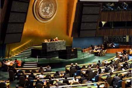 VN dự khóa họp của Hội đồng nhân quyền LHQ ảnh 1 Một cuộc họp của Đại hội đồng Liên hợp quốc.