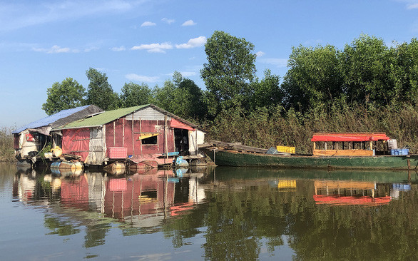 Một góc làng chài ở Trị An - Ảnh: DIỆU QUÍ
