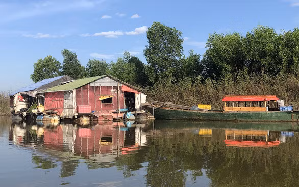 Một góc làng chài ở Trị An - Ảnh: DIỆU QUÍ