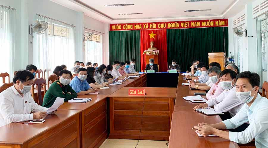 Quang cảnh buổi lễ phát động tại điểm cầu Gia Lai. Ảnh: Phương Linh Quang cảnh buổi lễ phát động tại điểm cầu Gia Lai. Ảnh: Phương Linh