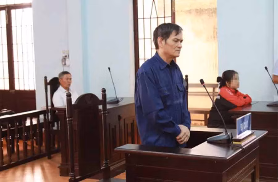 Bị cáo Đặng Ngọc Thủy tại phiên tòa sơ thẩm