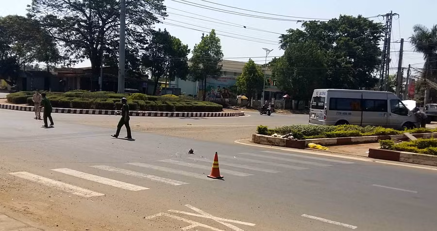 Hiện trường vụ tai nạn. Ảnh: Hà Phương