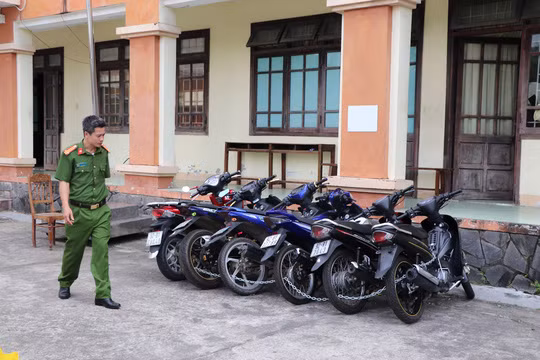 6 chiếc xe Quý trộm đã được công an thu giữ