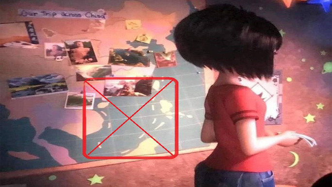 "Đường lưỡi bò" phi pháp bị chèn vào phim hoạt hình "Người tuyết bé nhỏ" "Đường lưỡi bò" phi pháp bị chèn vào phim hoạt hình "Người tuyết bé nhỏ"