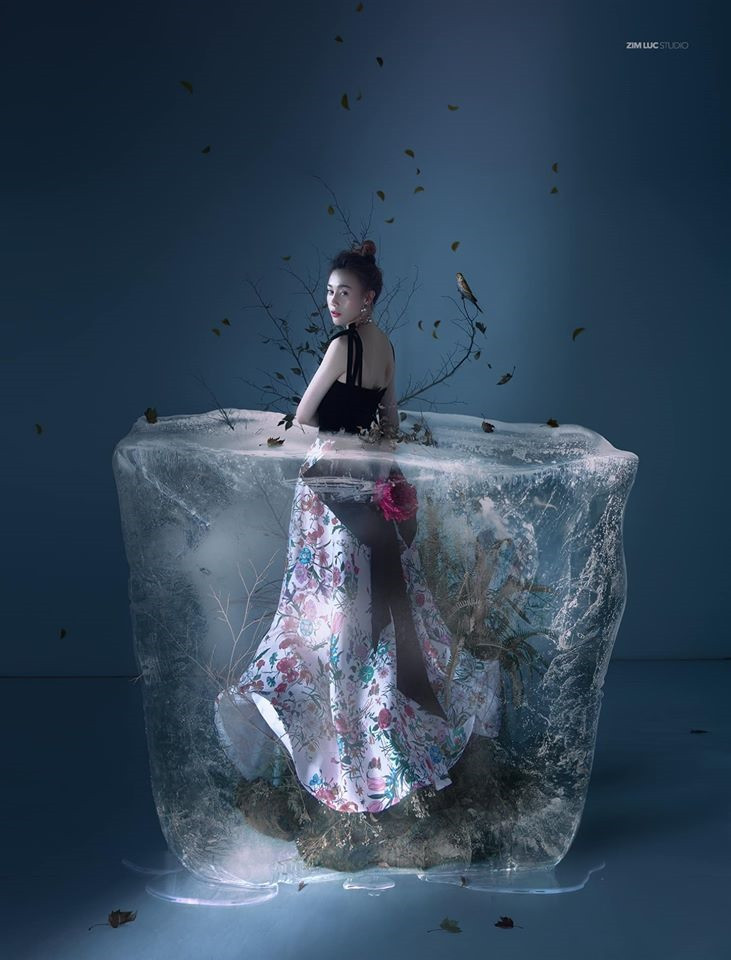 Những ý tưởng táo bạo với tảng băng được Phương Oanh truyền tải.  Những ý tưởng táo bạo với tảng băng được Phương Oanh truyền tải.