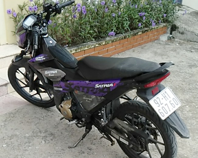 Xe mô tô Raider, phương tiện đi lại gây án của Huỳnh Ngọc Phi - Ảnh: Văn Tiến Xe mô tô Raider, phương tiện đi lại gây án của Huỳnh Ngọc Phi - Ảnh: Văn Tiến
