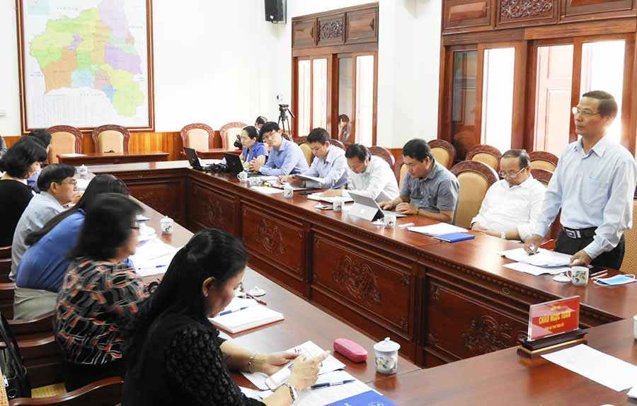 Đại biểu tham gia ý kiến tại hội nghị. Ảnh: T.N Đại biểu tham gia ý kiến tại hội nghị. . Ảnh: T.N