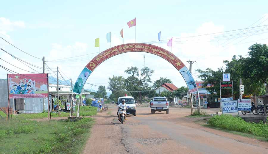 Diện mạo nông thôn mới dần hiện hữu ở Ia Lâu. Ảnh: Vĩnh Hoàng