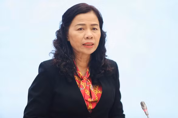 Bà Vũ Thị Mai, thứ trưởng Bộ Tài chính, cho biết sắp tới sẽ siết chặt thuế thu nhập cá nhân đối với người kinh doanh trên mạng - Ảnh: NGUYỄN KHÁNH