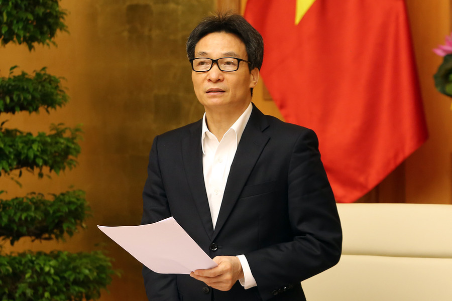 Phó Thủ tướng Vũ Đức Đam phát biểu tại cuộc họp của Ban Chỉ đạo quốc gia phòng, chống dịch bệnh viêm đường hô cấp cấp do chủng mới virus Corona (COVID-19), sáng 18/3. Ảnh: VGP/Đình Nam Phó Thủ tướng Vũ Đức Đam phát biểu tại cuộc họp của Ban Chỉ đạo quốc gia phòng, chống dịch bệnh viêm đường hô cấp cấp do chủng mới virus Corona (COVID-19), sáng 18/3. Ảnh: VGP/Đình Nam