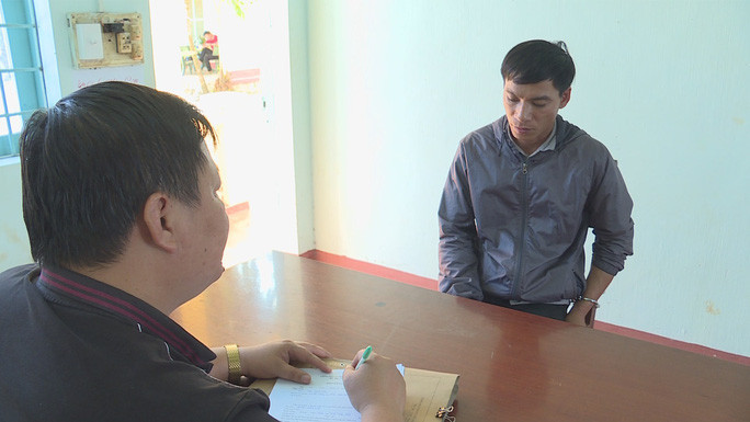  Đối tượng Đinh Văn Hải khai nhận hành vi trộm cắp tài sản