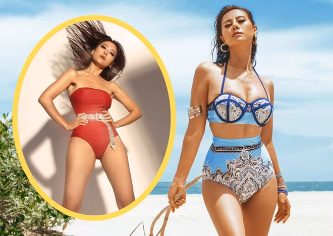 Nam Thư khoe dáng nóng bỏng với trang phục áo tắm. Ảnh: FBNV