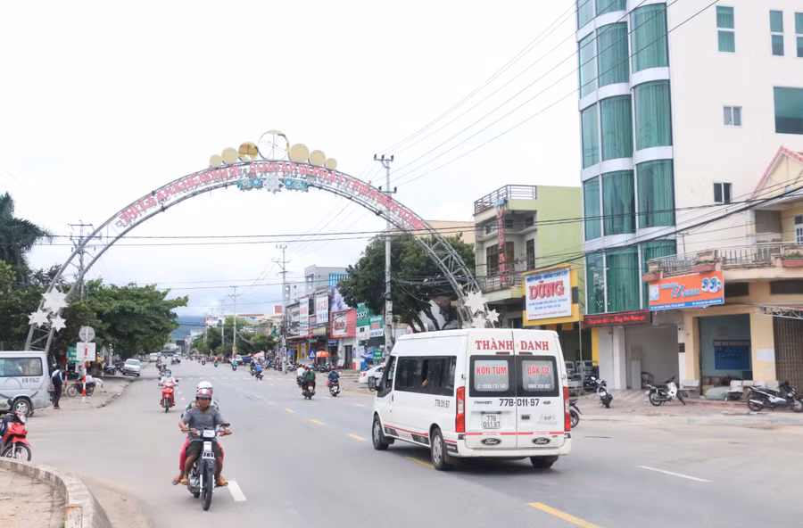 Trên địa bàn thị xã An Khê chưa xuất hiện trường hợp mắc Covid-19 như tin đồn. Ảnh: Q.T