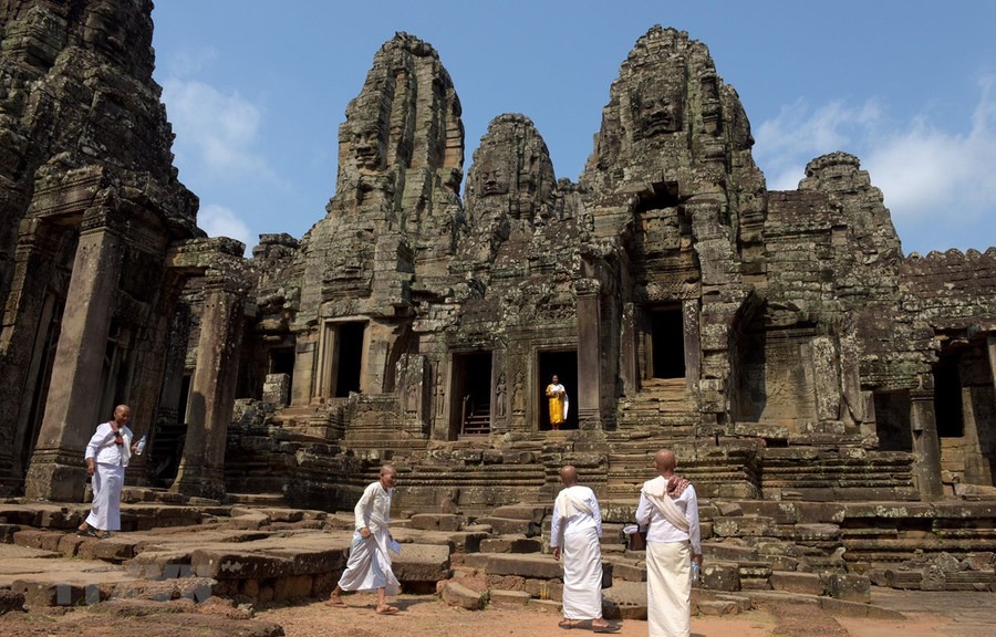 Khu đền cổ Angkor ở Siem Reap, Campuchia. (Ảnh: AFP/TTXVN)