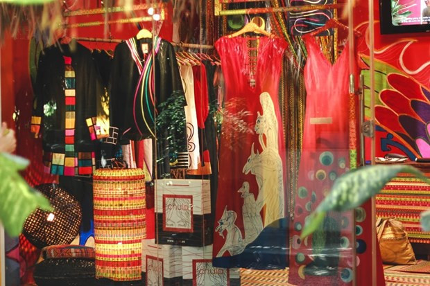 Gian trưng bày các thiết kế độc quyền tại khu nghỉ dưỡng. (Ảnh: CTV/Vietnam+)