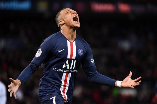 Mbappe lập hattrick trong trận thắng Lyon 5-1/ AFP