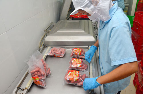 Doanh nghiệp sản xuất thực phẩm nằm trong diện được gia hạn nộp thuế và tiền thuê đất Ảnh: TẤN THẠNH