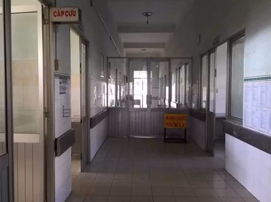 Khu vực cách ly bà T.