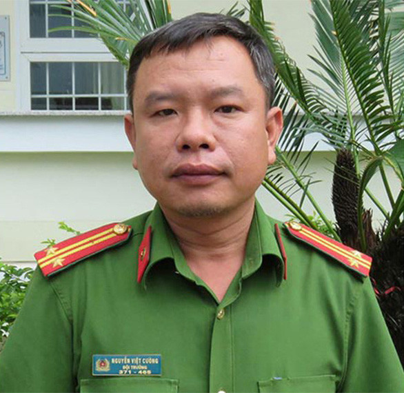 Ông Nguyễn Việt Cường khi còn là đội trưởng Đội điều tra tội phạm về ma túy Công an TP Tuy Hòa - Ảnh: Phú Yên Online.