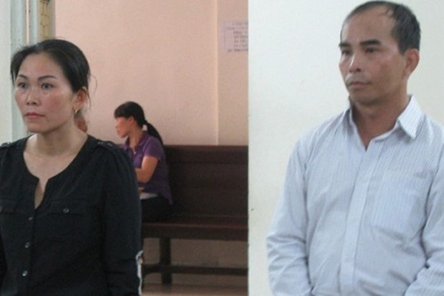 Cặp đôi lừa đảo chạy việc vào ngân hàng, tại phiên tòa từ năm 2015.  Cặp đôi lừa đảo chạy việc vào ngân hàng, tại phiên tòa từ năm 2015.