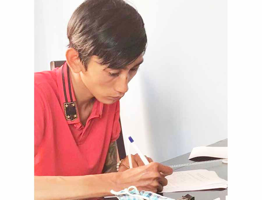 Đối tượng Sơn hiện đã bị bắt giữ. Ảnh: Văn Ngọc Đối tượng Sơn hiện đã bị bắt giữ. Ảnh: Văn Ngọc