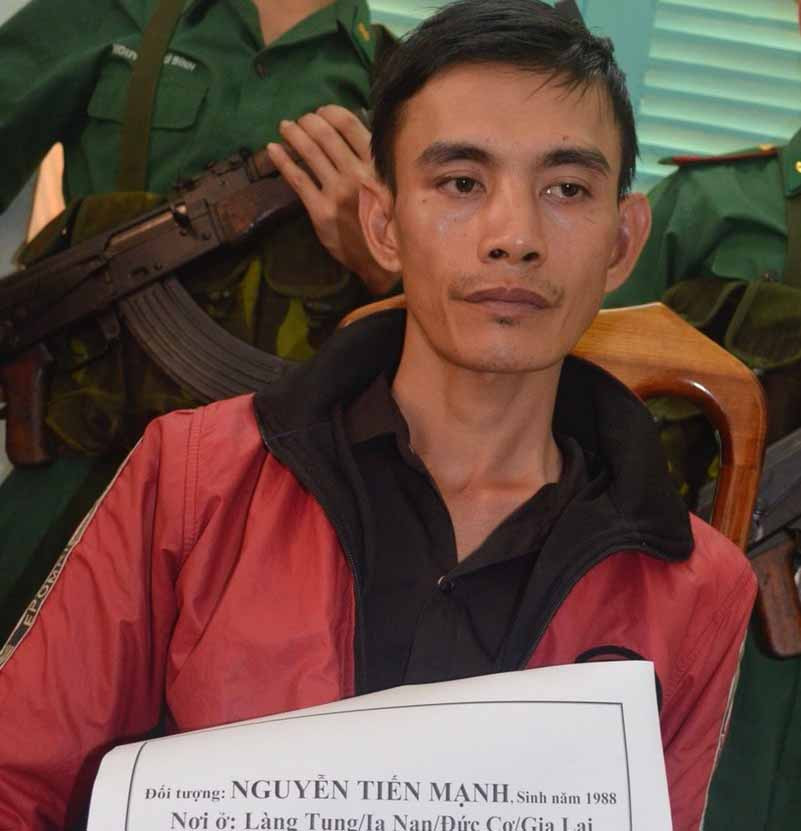  Đối tượng tại cơ quan chức năng. Ảnh: Anh Huy