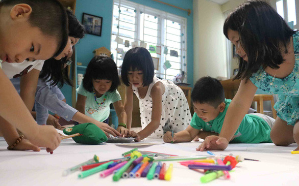 Tạo môi trường cho trẻ tự do sáng tạo cũng là một cách khuyến khích tự học - Ảnh: NGỌC PHƯỢNG