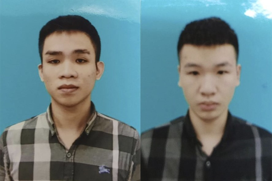 Ninh Xuân Phúc và Trần Mạnh Tuấn tại cơ quan công an. Ảnh: CACC  Ninh Xuân Phúc và Trần Mạnh Tuấn tại cơ quan công an. Ảnh: CACC