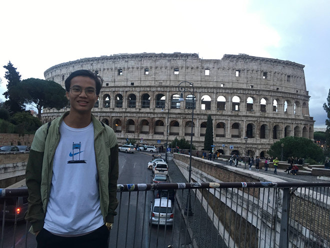 Đặng Văn Hợi tại Lombardy nước Ý/ Ảnh: NVCC