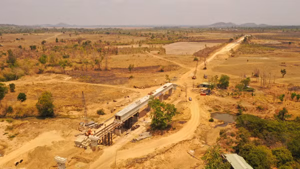 Công trình thủy lợi Ia Mơr sẽ cung cấp nước tưới cho gần 12.500 ha diện tích cây trồng các loại. Ảnh: N.T