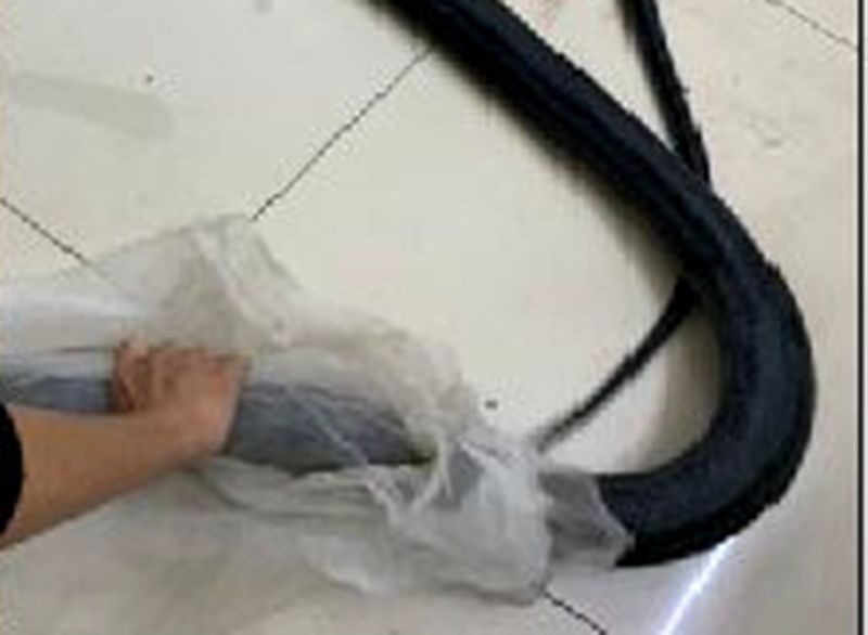 Con rắn hổ mang chúa nặng gần 10kg được phát hiện trên xe ôtô. Ảnh: CATH 