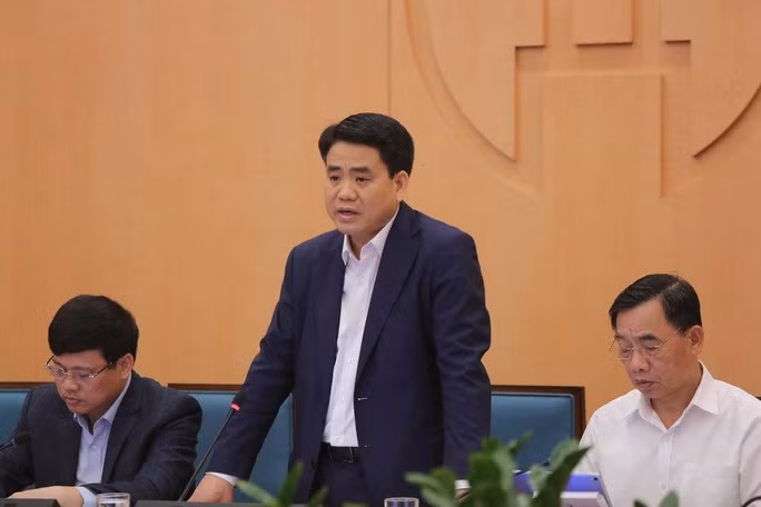 Chủ tịch UBND TP Hà Nội Nguyễn Đức Chung chủ trì cuộc họp