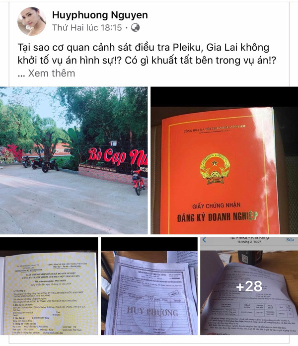 Các thông tin trên mạng xã hội cho rằng Công an TP. Pleiku đã bỏ lọt tội phạm. Ảnh: L.V.N Các thông tin trên mạng xã hội cho rằng Công an TP. Pleiku đã bỏ lọt tội phạm. ẢnhL L.V.N